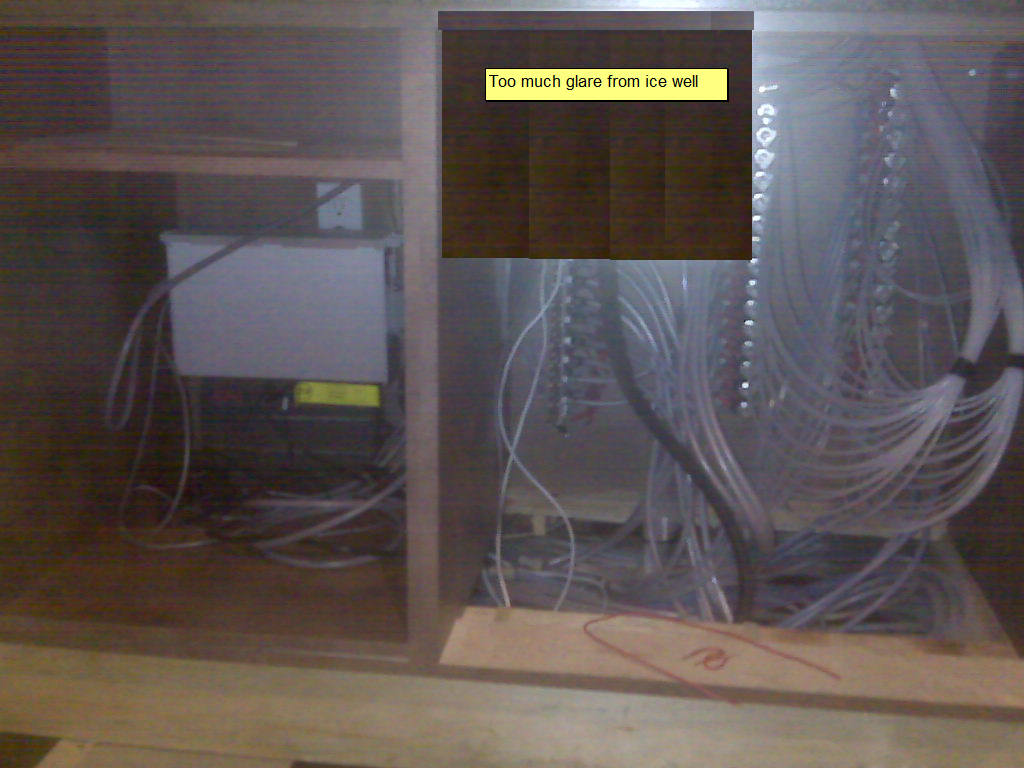 Electronic control box & Tubing connected to Solenoids